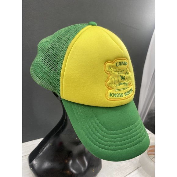 Stranger Things Dustin Trucker Hat Cap Camp Know Where ’85 Retro Computer - Picture 10 of 12